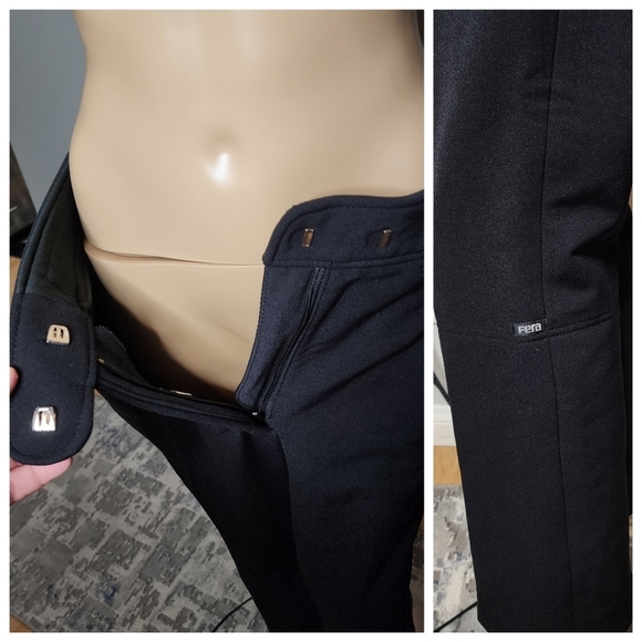 Fera wool stretch black ski, snowboard pants. - Picture 14 of 16